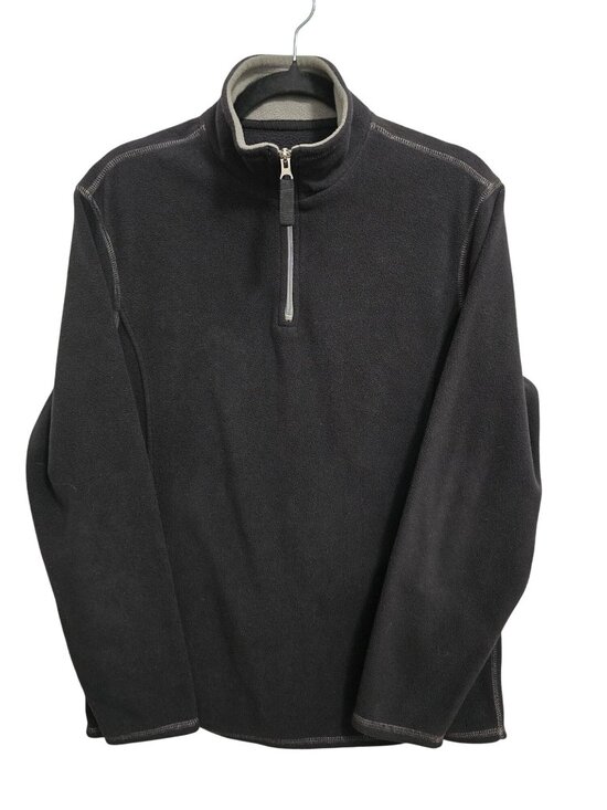 Club Room Other - Men's Club Room Black 1/4 Zip Fleece Pullover Jacket Small Soft Polyester